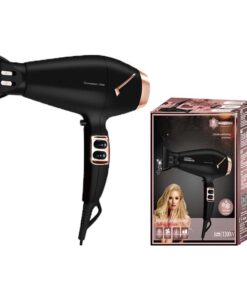 Alternative view of Asciugacapelli Professionale 2100W con 2 Velocita 3 Temperatura e Aria Fredda con Gancio per Appendere Nero Rosa