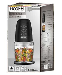 Alternative view of Tritatutto da Cucina Elettrico con Modalita Rapido 260W con Lama in Acciaio Inox Vassoio Capicita Max 500mL Nero