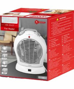 Alternative view of Termoventilatore Elettrico Rotondo Silenzioso con 2 Modalita 1000W 2000W Livelli Regolabile con Autoprotezione Surriscaldamento Bianco