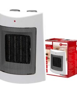 Termoventilatore in Ceramica con Potenza Regolabile 900W 1800W con Autoprotezione Surriscaldamento Rettangolare Bianco