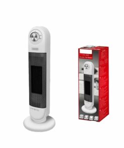 Termoventilatore in Ceramica Oscillante Automatica con Potenza Regolabile 1350W 2000W Autoprotezione Surriscaldamento Bianco 8880