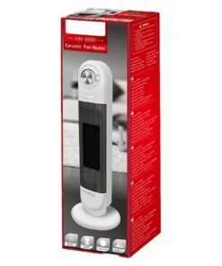 Alternative view of Termoventilatore in Ceramica Oscillante Automatica con Potenza Regolabile 1350W 2000W Autoprotezione Surriscaldamento Bianco 8880