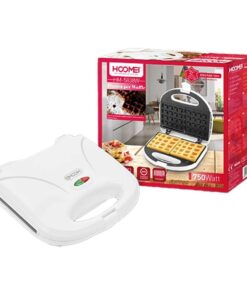 Piastra per Waffle Panini 750W Machina Elettrico Waffle a 2 Posti con Rivestimento Antiaderente Piastra Misura 22.6x12.6cm Bianco