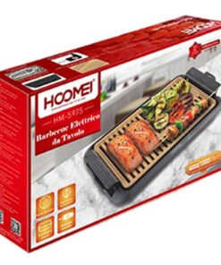 Piastra Grill Elettrica 1000W Rivestimento Antiaderente con Termostato Regolabile e Raccoglitore di Grasso Rimovibile 38.2x25.2cm