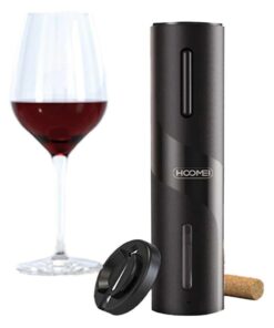 Cavatappi Elettrico per Vino Apribottiglie Professionale a Batteria 4pcs AA Non Incluso Design Elegante Nero