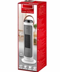 Alternative view of Termoventilatore in Ceramica Oscillante Automatica con Potenza Regolabile 1000W 2000W Autoprotezione Surriscaldamento Bianco 8845