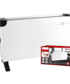Termoconvettore Elettrico con 3 Livelli di Riscaldamento 750W 1250W 2000W Riscaldamento Rapido e Autoprotezione Bianco