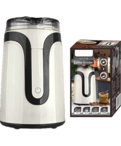 Macinacaffe Elettrico con Lame in Acciaio Inossidabile Base in Alluminio Capacita 60g 150W Macinatura Istantanea per Caffe Espresso Cappuccino