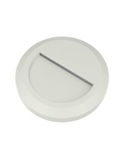 Faretto Luci Led Segnapasso Rotondo Carcassa Bianca 2W Bianco Neutro IP65 Montaggio a Plafone SKU-1314