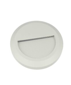 Faretto Luci Led Segnapasso Rotondo Carcassa Bianca 2W Bianco Neutro IP65 Montaggio a Plafone SKU-1314