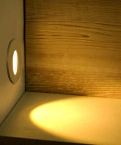 Faretto LED Segnapasso Rotondo Montaggio a Incasso 3W Colore Bianco 4000K IP20 SKU-211208