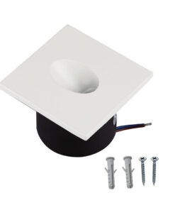 Faretto LED Segnapasso Quadrato Montaggio a Incasso 3W Colore Bianco 3000K IP20 SKU-211209