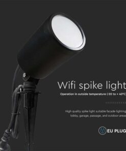 Faretto LED da Giardino 7W con Picchetto RGB 3in1 + CCT WiFi Colore Nero IP65 SKU-3014