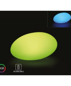 Alternative view of Lampada Led RGBW Luminosa Con Forma di Pietra Roccia Stone Light Grande Ricaricabile Telecomando Incluso IP67 33X25X17cm SKU-40171