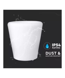 Lampada Luce Led RGBW Luminoso Forma Vaso Ricaricabile Con Telecomando Incluso IP54 28X28X29cm SKU-40181