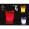 Secchio Di Ghiaccio Termico Con Lampada Luce Led RGBW Ricaricabile Telecomando Incluso IP54 29X33X35cm SKU-40191
