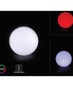 Alternative view of Sfera Palla Luminosa Grande Ball Light Con Lampada Luce Led RGBW Ricaricabile Telecomando Incluso IP54 40X40X39cm SKU-40201