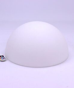 Alternative view of Semisfera Luminoso Mezza Palla Con Lampada Luce Led RGBW Ricaricabile Telecomando Incluso IP54 50X50X26cm SKU-40221