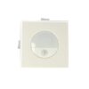 Faretto Luci Led Segnapasso Con Sensore Movimento 3W Bianco Neutro Quadrato Scatola Incasso 86X86 da Muro Incluso SKU-5570