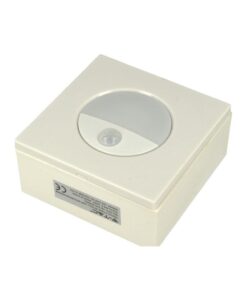 Faretto Luci Led Segnapasso Con Sensore Movimento 3W Bianco Neutro Quadrato Scatola Incasso 86X86 da Muro Incluso SKU-5570