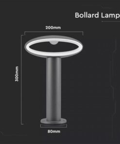 Lampada LED da Giardino Fissaggio a Terra 9W Colore Grigio Scuro h:30cm 3000K IP54 SKU-5154