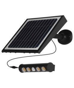 Lampada LED da giardino 8W Con Pannello Solare 3000K Con Sensore PIR IP65 SKU-6844