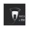 Lampada Da Terra Per Giardino Esterno IP44 Altezza 600mm Attacco E27 Garden Lamp Colore Nero SKU-7059