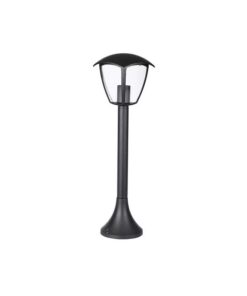 Lampada Da Terra Per Giardino Esterno IP44 Altezza 600mm Attacco E27 Garden Lamp Colore Nero SKU-7059