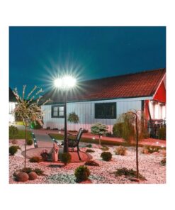 Palo Da Terra Lampada Per Giardino Esterno IP44 Altezza 1990mm Tripla E27 Colore Nero SKU-7063