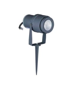 Faretto LED da Giardino 12W con Picchetto Colore Grigio Luce Verde IP65 SKU-217552