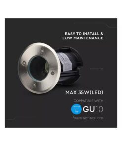 Alternative view of Portafaretto LED Segnapasso a Cilindro (Max 35W) Rotondo Colore Nero IP67  10374