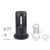 Lampada Led Da Terra 10W Per Giardino Altezza 250mm Neutro 4000K Carcassa Nera Esterno IP65 SKU-128323