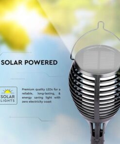 Lampade Solare a Led 1W Caldo 1700K Forma di Torcia Effetto Fiamma IP44 Per Giardino SKU-8558