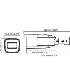 Telecamera Analogica Bullet 1080P 2MP Ottica Varifocale Manuale 2.8-12mm IP66 OSD Smart IR TVI AHD CVI CVBS HiWatch HWT-B320-VF