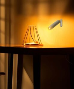 Lampada LED da Tavolo Magnetica 3W Ricaricabile con USB C Touch Dimmerabile 4000K Colore Bianco SKU-23041