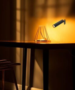 Lampada LED da Tavolo Magnetica 3W Ricaricabile con USB C Touch Dimmerabile 4000K Colore Nero SKU-23042