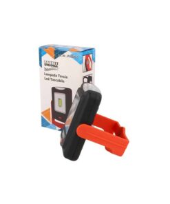 Torcia Led Tascabile Con 3 Pile AAA Gancio Calamita