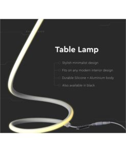 Lampada Led da Tavolo Design Moderna Spirale 17W Caldo 3000K Colore Bianco Con Interruttore SKU-40321