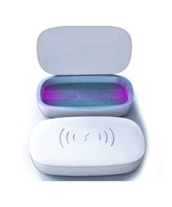 Scatola di Sterilizzazione Led UV Con Caricabatterie Wireless QI Veloce 10W Per Disinfezione Cellulari Smartphone Piccoli Oggetti Sterilizzatore Portatile