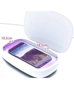 Alternative view of Scatola di Sterilizzazione Led UV Con Caricabatterie Wireless QI Veloce 10W Per Disinfezione Cellulari Smartphone Piccoli Oggetti Sterilizzatore Portatile