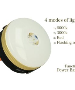 Lampada Led Ricaricabile Da Campeggio Pesca Forma Lanterna 4 Modalita Esterno Ricarica Telefono Per Emergenza