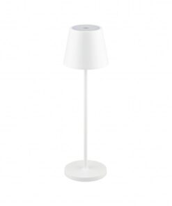 Lampada LED da Tavolo 2W Colore Bianco in Alluminio con caricatore Wireless e Touch Dimmerabile 3000K IP54 SKU-7651