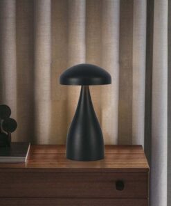 Lampada LED da Tavolo 1W con Batteria 1800mAh Ricaricabile USB C Colore Nero in Metallo Dimmerabile 3 In 1 SKU-7895