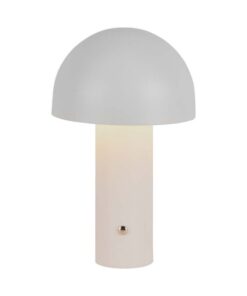 Lampada LED da Tavolo 3W con Batteria 1800mAh Ricaricabile USB C Colore Bianco in Metallo Touch Dimmerabile 3in1 SKU-7899