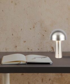 Lampada LED da Tavolo 3W con Batteria 1800mAh Ricaricabile USB C Colore Oro in Metallo Touch Dimmerabile 3in1 SKU-7937