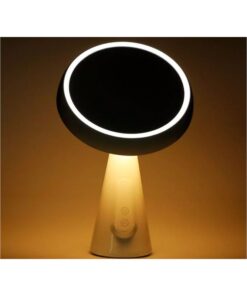 Specchio Cosmetico da Trucco Illuminato Rotondo Con Doppia Luce Led 5W Dimmerabile Ricaricabile Ruotabile 360° SKU-8670