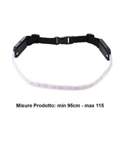 Striscia Led RGB Forma Cintura Con Telecomando Ricaricabile Segnale Frecce Flash Strobo Per Avviso Sicurezza Nella Notte A Bicicletta Passeggiata Camminata