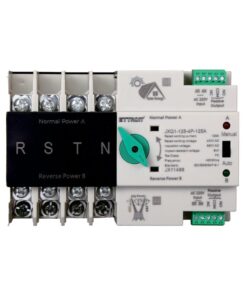 ATS Commutatore di Trasferimento Automatico Fotovoltaico 4P 6M Doppio Alimentazione 125A AC 400V IP20 IEC60947-6-1