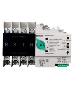 ATS Commutatore di Trasferimento Automatico Fotovoltaico 4P 6M Doppio Alimentazione 100A AC 400V IP20 IEC60947-6-1