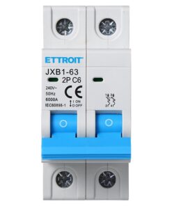 Alternative view of Interruttore Magnetotermico Automatico 2P 6A 6000A 220V Salvavita Stotz Occupa 2 Moduli DIN